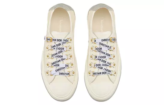 Кроссовки Walk'n'DIOR Canvas Shoes Women's Low-Top White