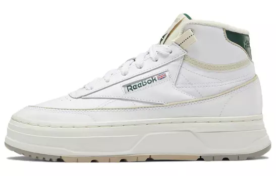 Кроссовки Reebok Club C Geo Mid White Dark Green Women's