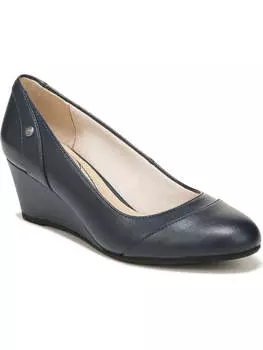 Женские туфли Dreams из искусственной кожи с круглым носком на каблуке LifeStride, цвет navy heirloom