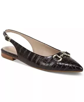 Женские туфли Emersynn на плоской подошве с открытой пяткой и острым носком из пеноматериала с эффектом памяти Giani Bernini, коричневый