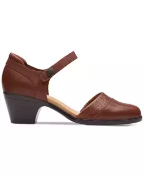 Женские туфли Emily 2 Ketra на ремешке вокруг щиколотки Clarks, коричневый/бежевый