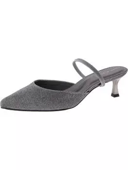Женские туфли Iella Slip On с острым носком и открытой пяткой на каблуке Anne Klein, цвет pewter