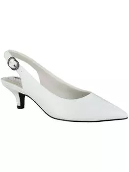 Женские туфли из искусственной кожи с острым носком на каблуке-рюмочке Easy Street, белый
