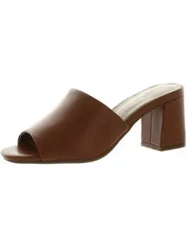 Женские туфли из искусственной кожи с открытым носком и блочным каблуком Aerosoles, цвет tan