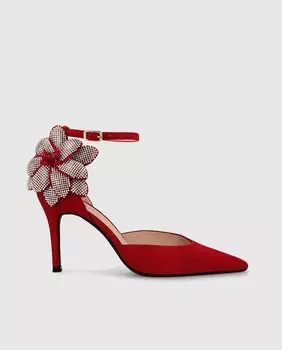 Женские туфли из красной замши Lodi, красный