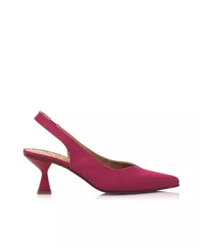 Женские туфли из ткани цвета фуксии с пяткой на пятке Mustang, розовый