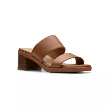 Женские туфли Jaylan dusk на устойчивом каблуке Clarks, коричневый