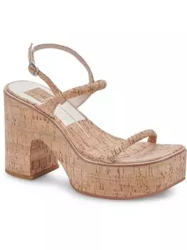 Женские туфли Jodie с квадратным носком и блочным каблуком Dolce Vita, цвет natural cork