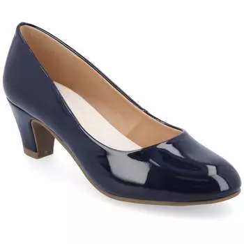 Женские туфли Journee Comfort Wide Luu Pumps Journee Collection, цвет patent/blue