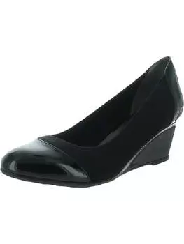 Женские туфли Juliana с круглым носком и танкеткой LifeStride, цвет black patent/stretch