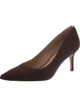 Женские туфли Lanette с острым носком на каблуке с острым носком Lauren Ralph Lauren, цвет Brown/Kid Suede