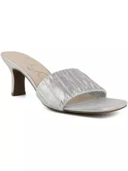 Женские туфли Leader из искусственной кожи на квадратном каблуке Sugar, цвет silver fabric