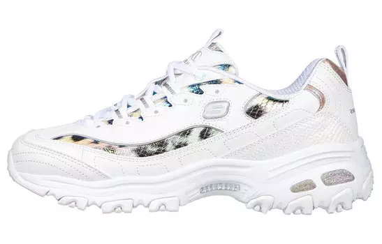 Женские туфли Lifestyle Low-top Белый/розовый/синий/зеленый Skechers