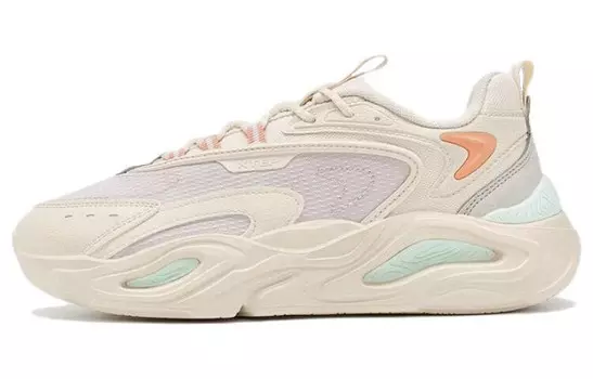 Женские туфли Lifestyle Low-top Серый/розовый/голубой Xtep