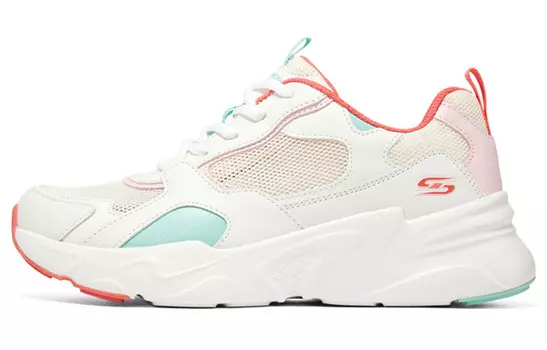 Женские туфли Lifestyle с низким верхом, белые/синие/розовые Skechers
