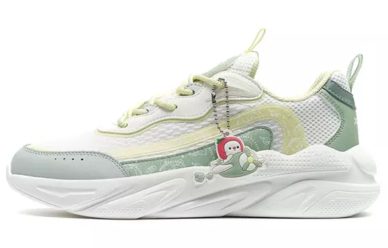 Женские туфли Lifestyle с низким верхом Sail White/light Bean Green Xtep