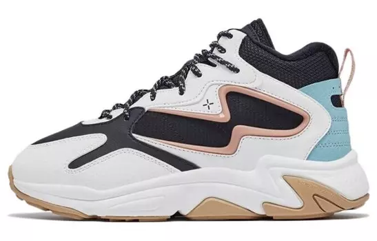 Женские туфли Lifestyle Sail с высоким берцем, белые/черные/розовые Xtep