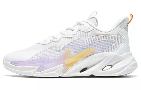 Женские туфли Lightning Lifestyle с низким верхом Sail белого/сиреневого цвета Xtep