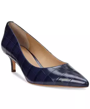 Женские туфли-лодочки Adrienne с заостренным носком без застежки Lauren Ralph Lauren, синий