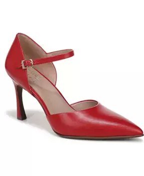 Женские туфли-лодочки Amber с ремешком на щиколотке Naturalizer, красный