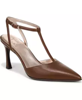 Женские туфли-лодочки Astrid с Т-образным ремешком и острым носом Naturalizer, коричневый