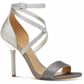 Женские туфли-лодочки Astrid Stiletto с ремешком на щиколотке Michael Kors, цвет silver/pl gold