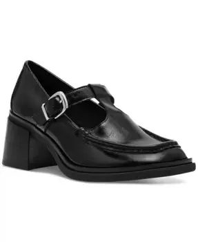 Женские туфли-лодочки Beverlee на устойчивом каблуке с Т-образным ремешком Steve Madden, черный