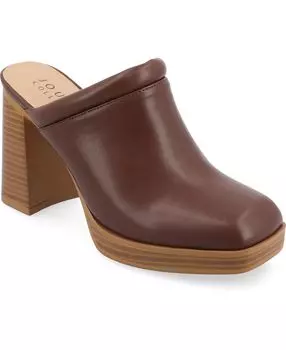Женские туфли-лодочки без шнуровки на платформе Izara Tru Comfort из пеноматериала Journee Collection, коричневый