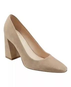 Женские туфли-лодочки без шнуровки Yalina на блочном каблуке Marc Fisher LTD, белый