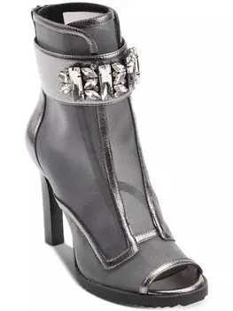 Женские туфли-лодочки Blayze с открытым носком до щиколотки KARL LAGERFELD, цвет Silver Mesh