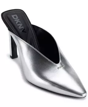 Женские туфли-лодочки Cadena Slip On Mule DKNY, серебряный
