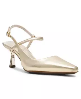 Женские туфли-лодочки Cosmo с острым носом на шпильке Anne Klein, золотой