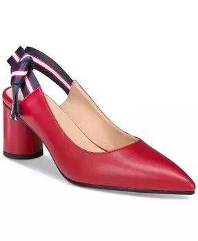 Женские туфли-лодочки Courtney с острым носком и полосатыми ремешками, увеличенные размеры 9–14 VAILA SHOES, красный