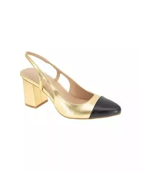 Женские туфли-лодочки Darrin на каблуке с открытой пяткой и носком Darrin BCBGeneration, золото