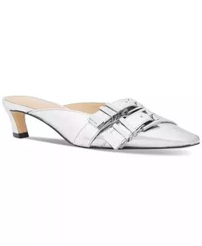 Женские туфли-лодочки Darrington Kitten Mule Michael Kors, серебряный