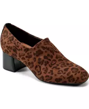 Женские туфли-лодочки Denisa eFlex Knit Block Heel на устойчивом каблуке Easy Spirit, коричневый