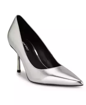 Женские туфли-лодочки Deonne с острым носом на шпильке Nine West, серебряный