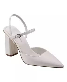 Женские туфли-лодочки Doster на устойчивом каблуке с острым носом Marc Fisher, слоновая кость/кремовый