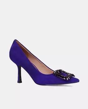 Женские туфли-лодочки Ella II из замши со стразами и каблуком-шпилькой Bibi Lou, синий
