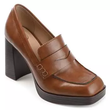 Женские туфли-лодочки Ezzey Wide из коллекции Journee, коричневый