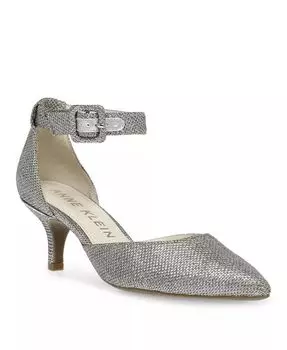 Женские туфли-лодочки Fabulist с острым носком Anne Klein, серебряный