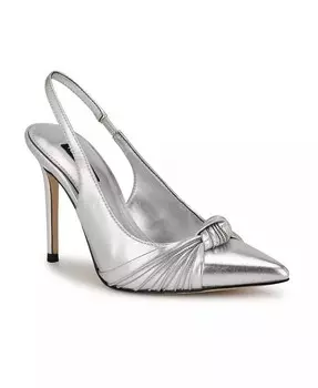 Женские туфли-лодочки Faive с острым носком и пяткой на пятке Nine West, серебро