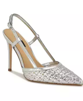 Женские туфли-лодочки Floree на ремешке Nine West, серебряный