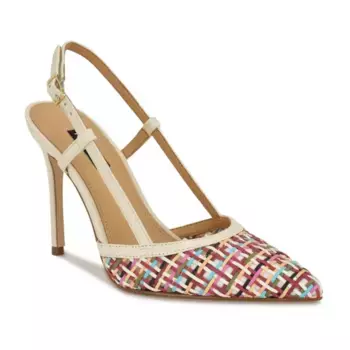 Женские туфли-лодочки Floree с открытой пяткой и острым носом Nine West, мультиколор