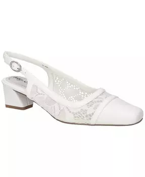 Женские туфли-лодочки Fortune Square Toe Slingback Easy Street, белый