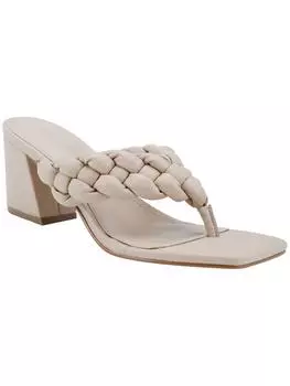 Женские туфли-лодочки Galynite из искусственной кожи на блочном каблуке Marc Fisher, цвет light natural