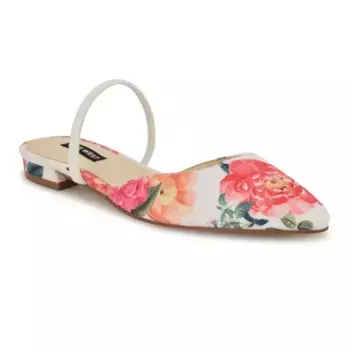 Женские туфли-лодочки Gorga с острым носком Nine West, цвет white summer blooms pr