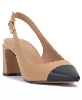 Женские туфли-лодочки Hamden-B Slingback Vince Camuto, коричневый/бежевый