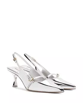 Женские туфли-лодочки Ines с острым носком и пяткой на пятке Larroud, цвет Silver