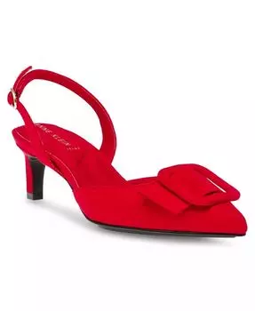 Женские туфли-лодочки Iva с острым носком и открытой пяткой Anne Klein, красный